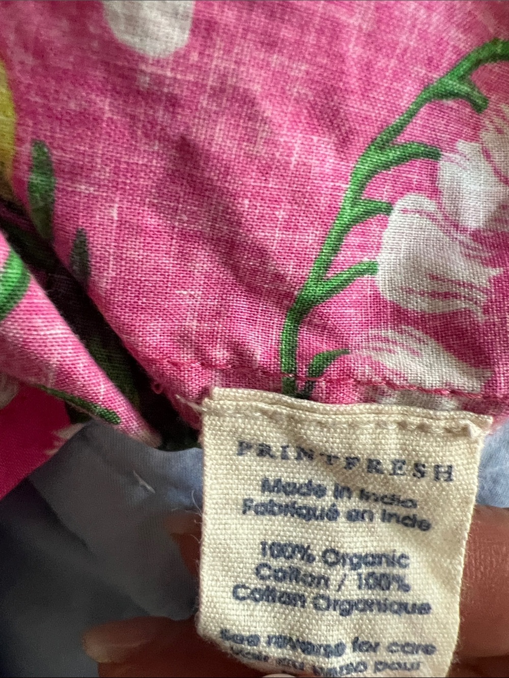 Printfresh When In Doubt Ruffle Blouse S Pink Lilly of the Valley Organic Cotton - Picture 4 of 8
